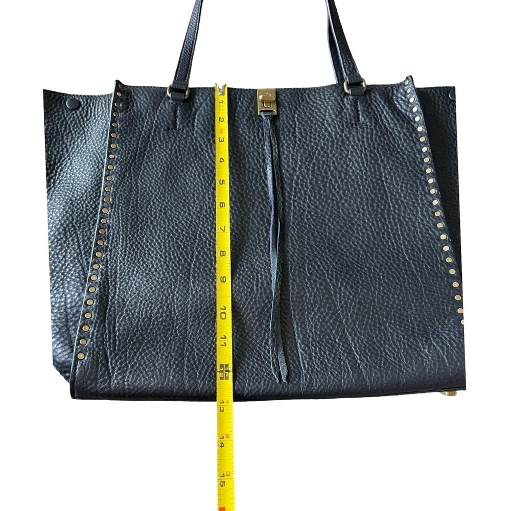 Rebecca Minkoff Darren Deep Large Black Leather Studded Tote Shoulder Bag - Picture 15 of 16